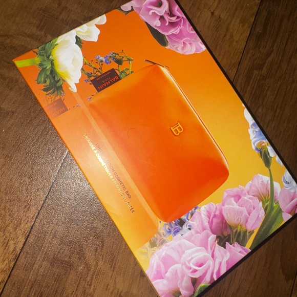 Balmain Paris Hair Couture Limited Edition Orange Cosmetic Bag NIB - Picture 7 of 9